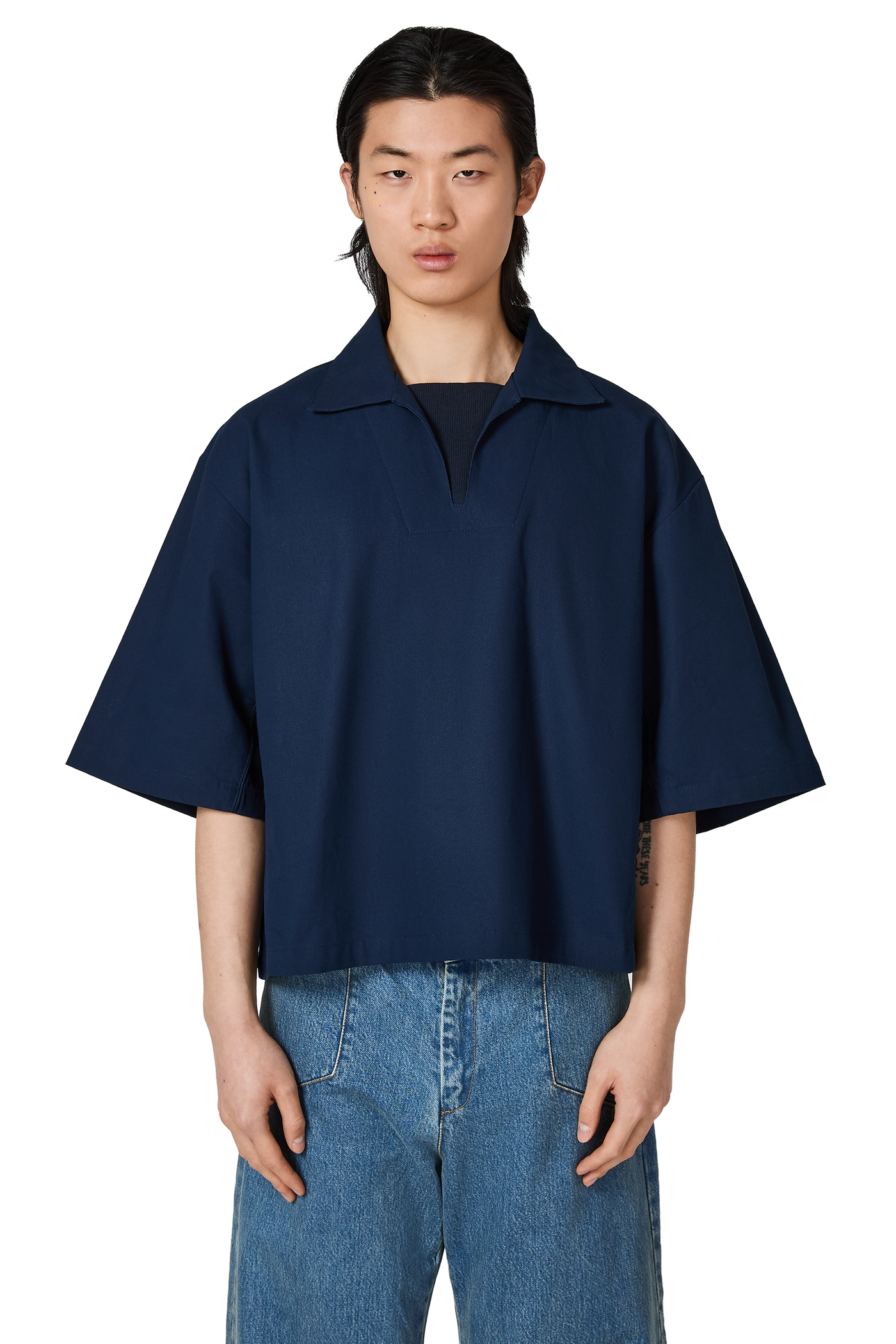 ウェア Seventh Football Box Polo in Off White Football Box Polo in Off White