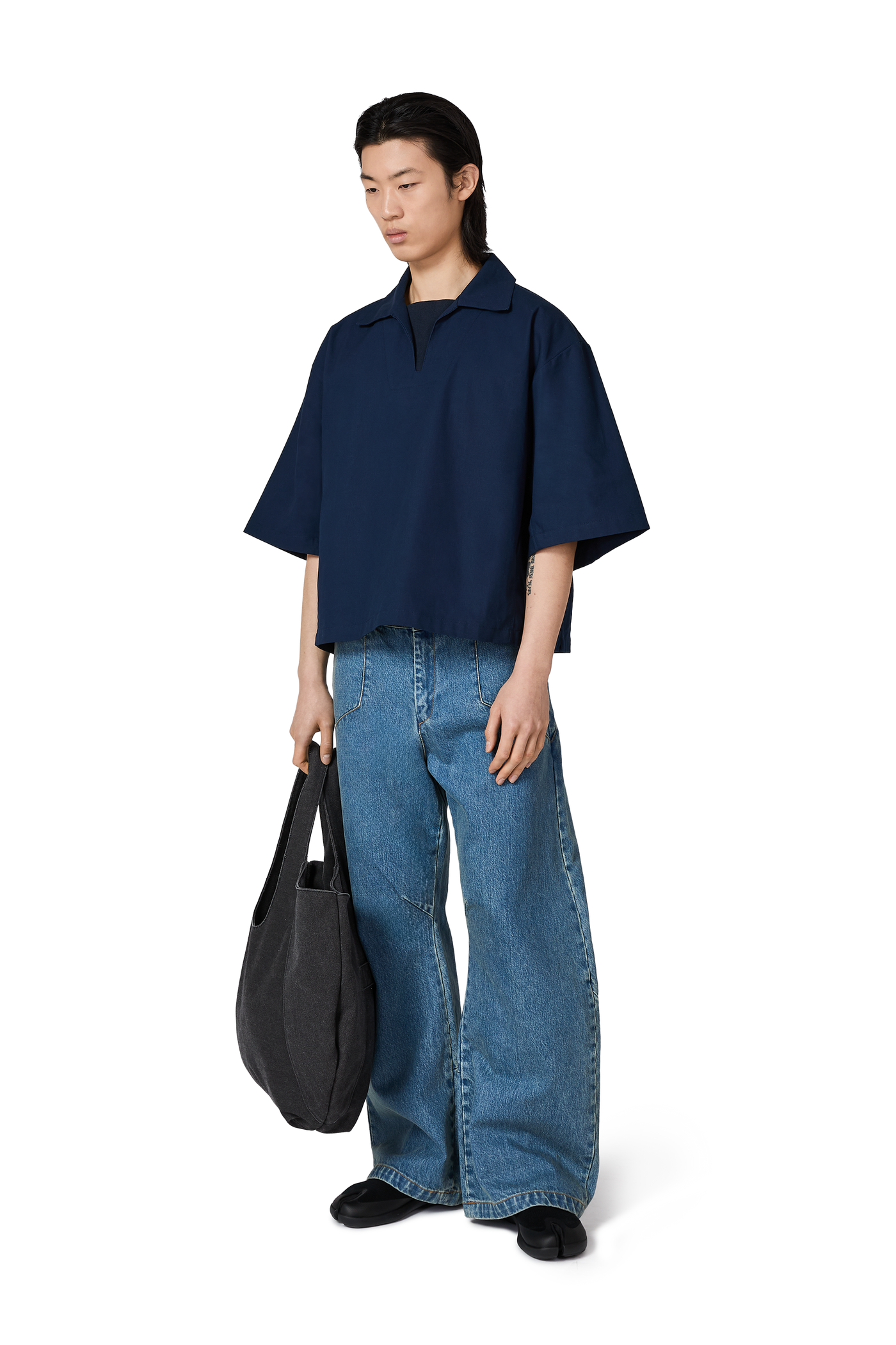 ウェア Seventh Football Box Polo in Off White Football Box Polo in Ink