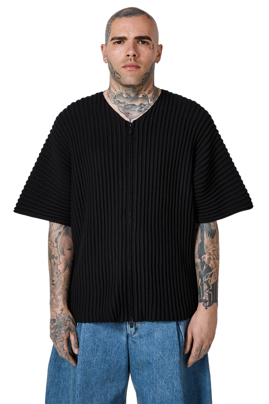 Ribbed Kimono Top in Night