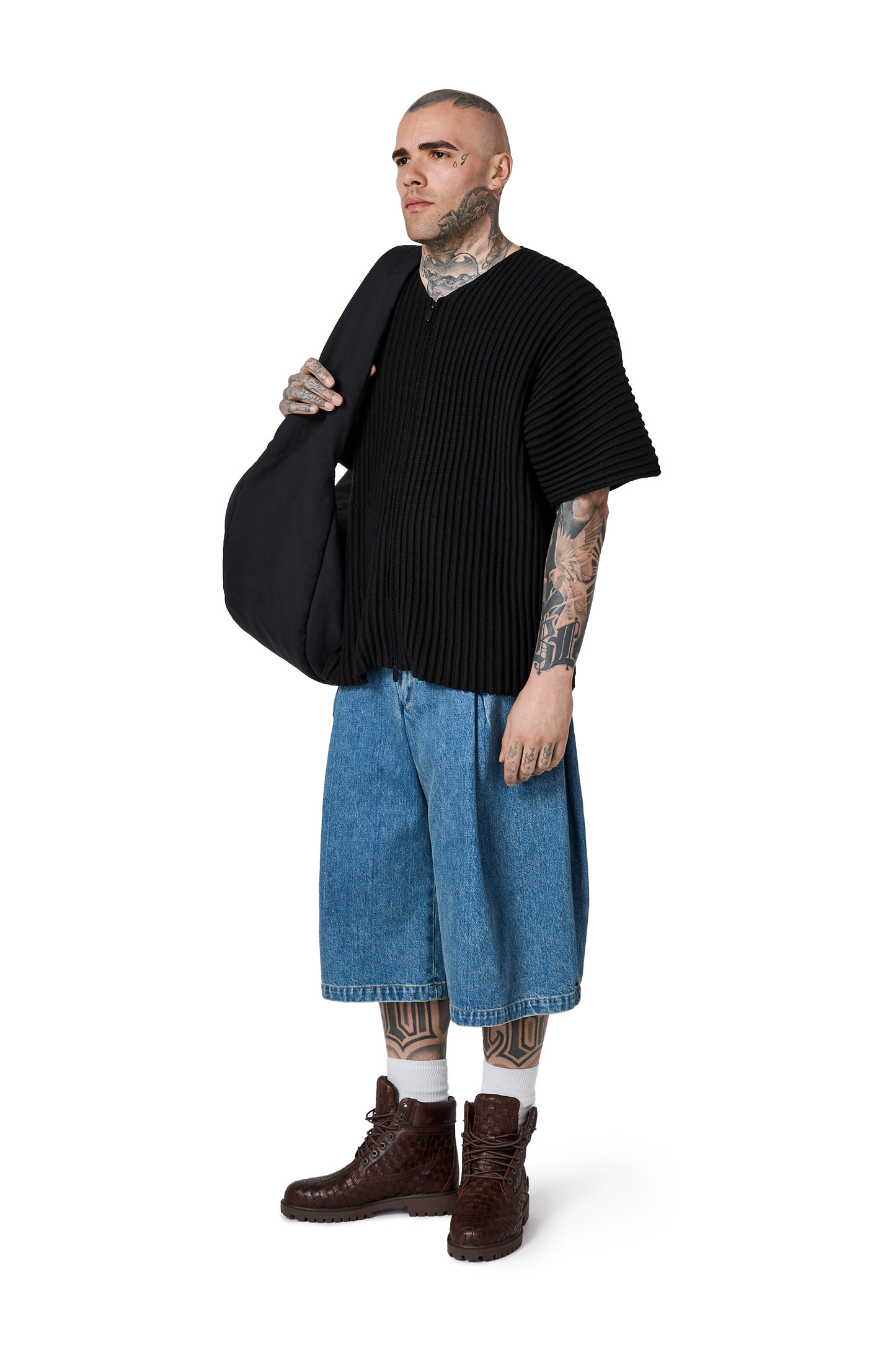 Denim 410 Bermuda Jorts in Vintage Tide Blue Wash