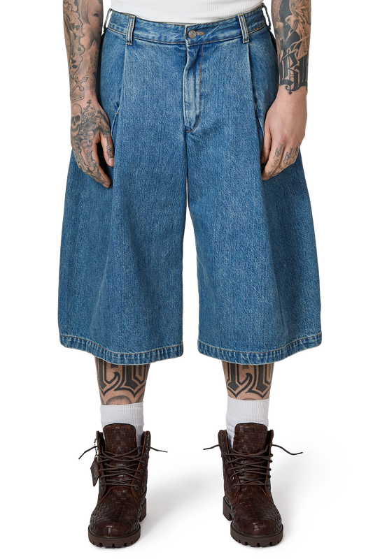 Denim 410 Bermuda Jorts in Vintage Tide Blue Wash