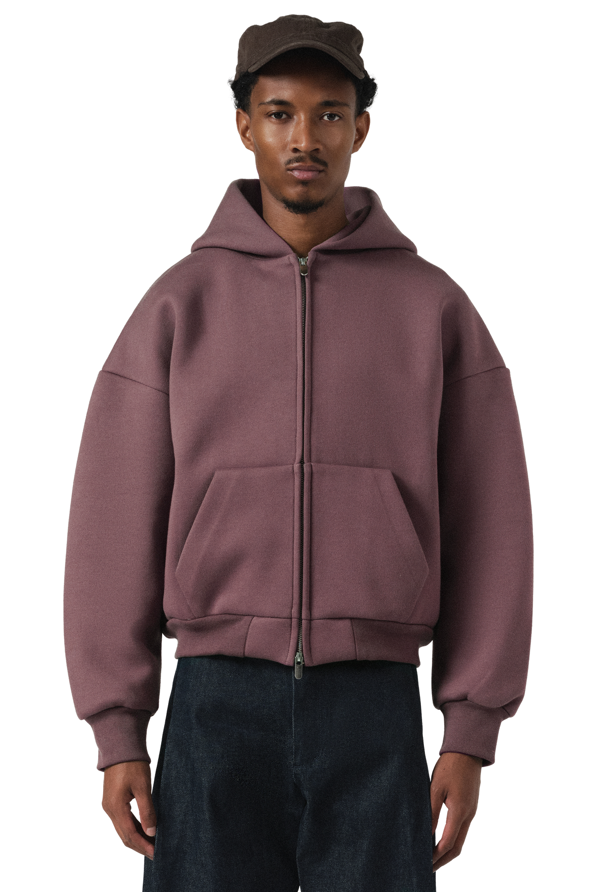 V2 Zip Hoodie in Cranberry