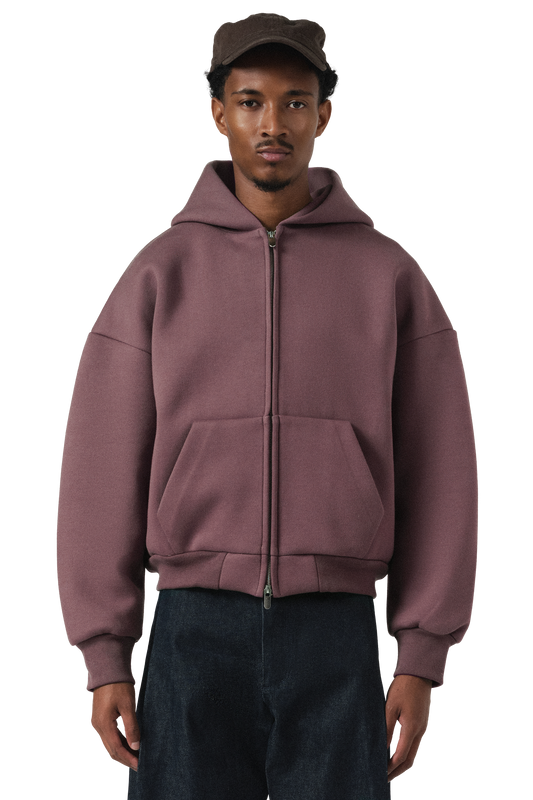 V2 Zip Hoodie in Cranberry