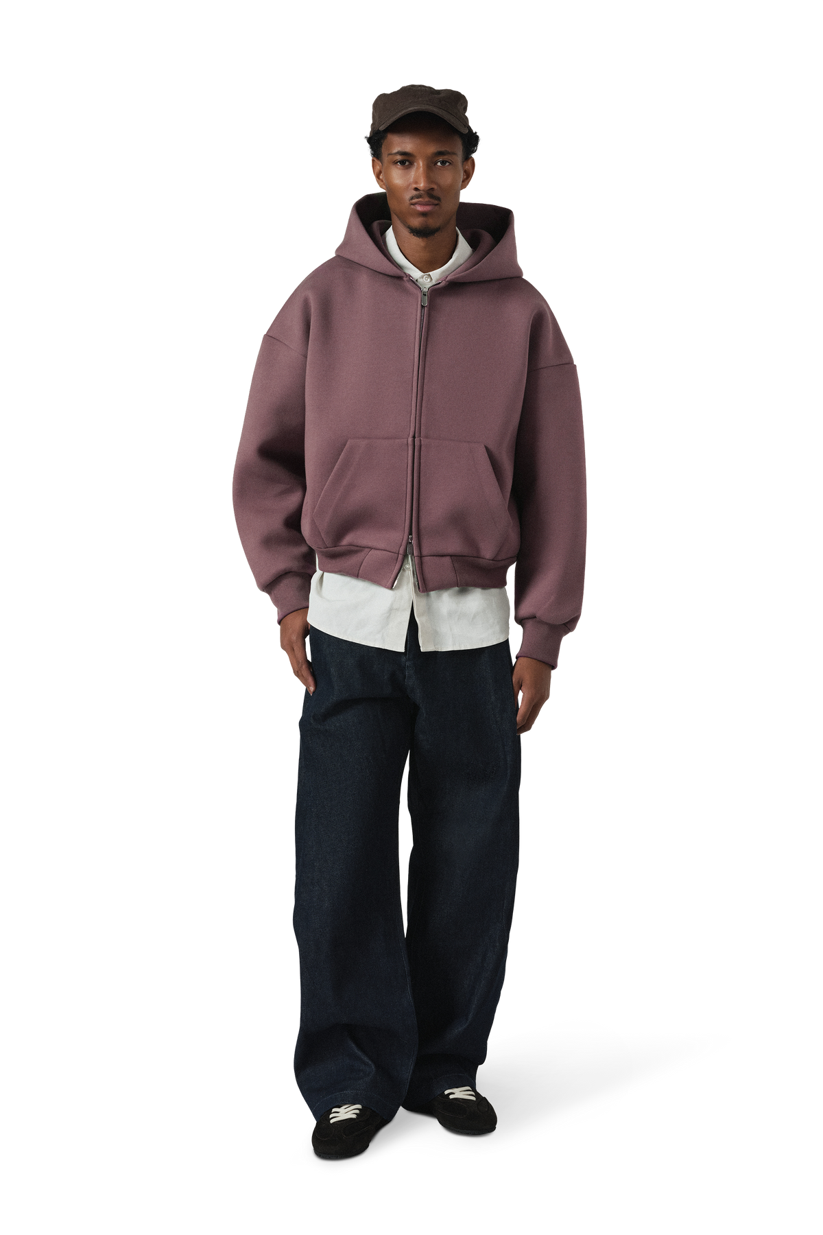V2 Zip Hoodie in Cranberry