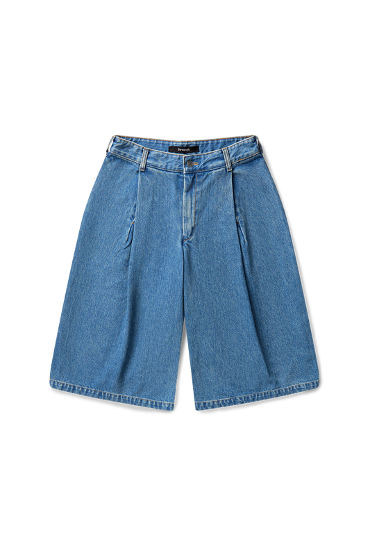 Denim 410 Bermuda Jorts in Vintage Tide Blue Wash