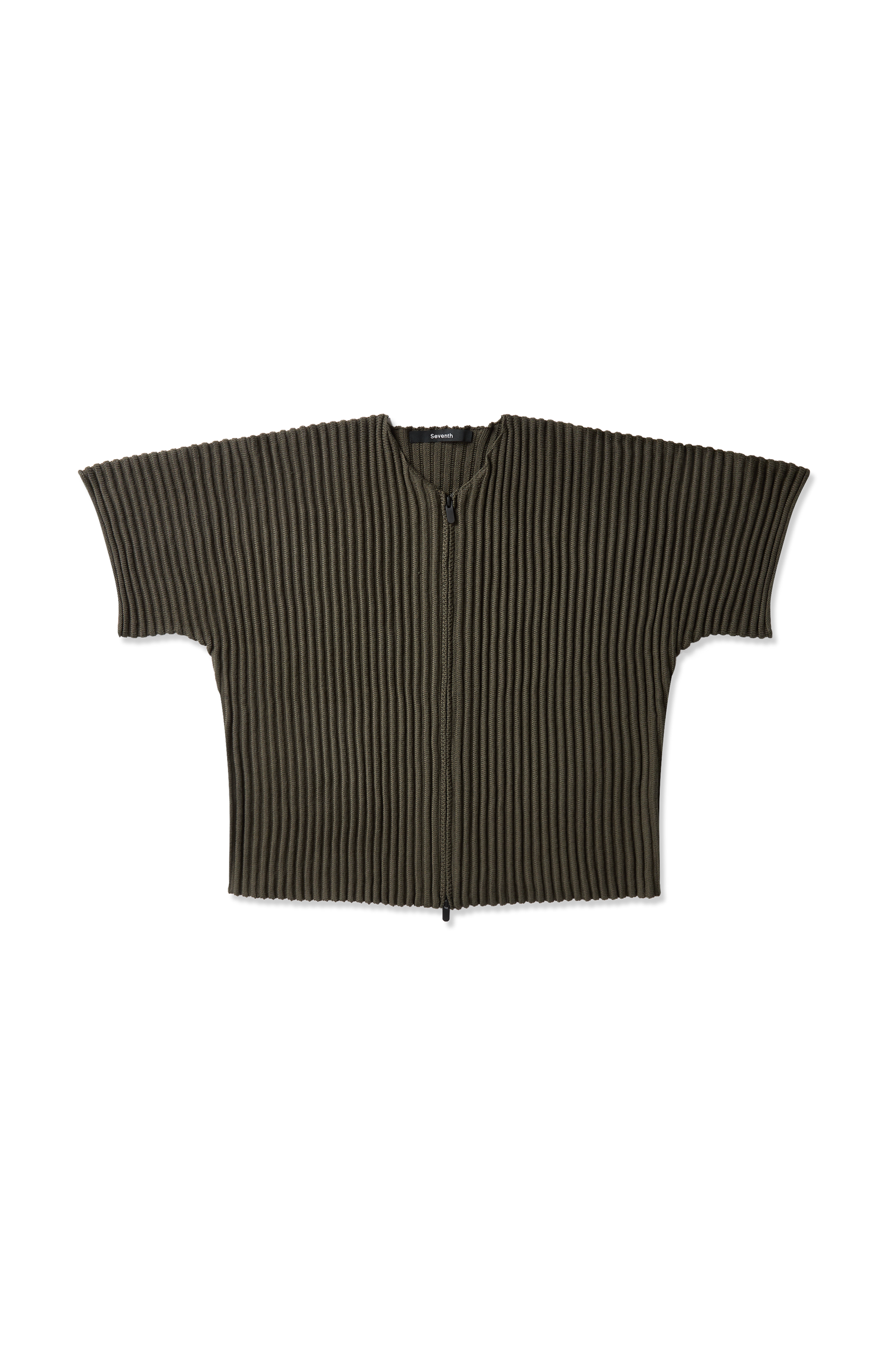 Ribbed Knit Kimono Top in Thyme – Seventh