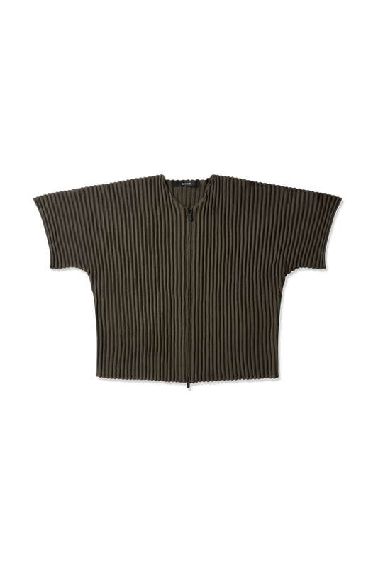 Ribbed Knit Kimono Top in Thyme
