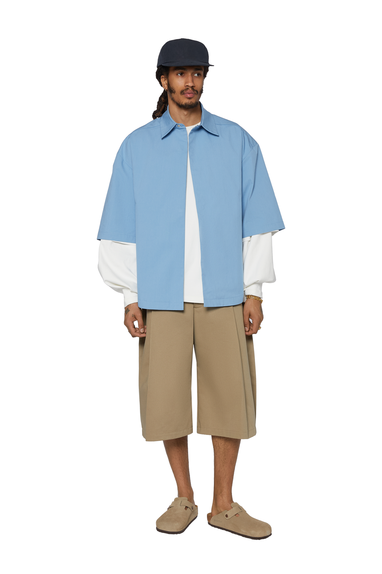 M5 Worker Shirt in Azure Blue