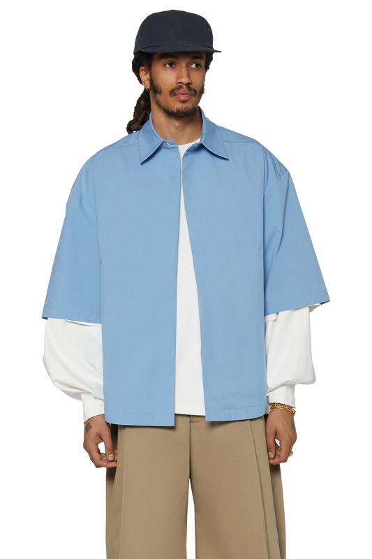 M5 Worker Shirt in Azure Blue