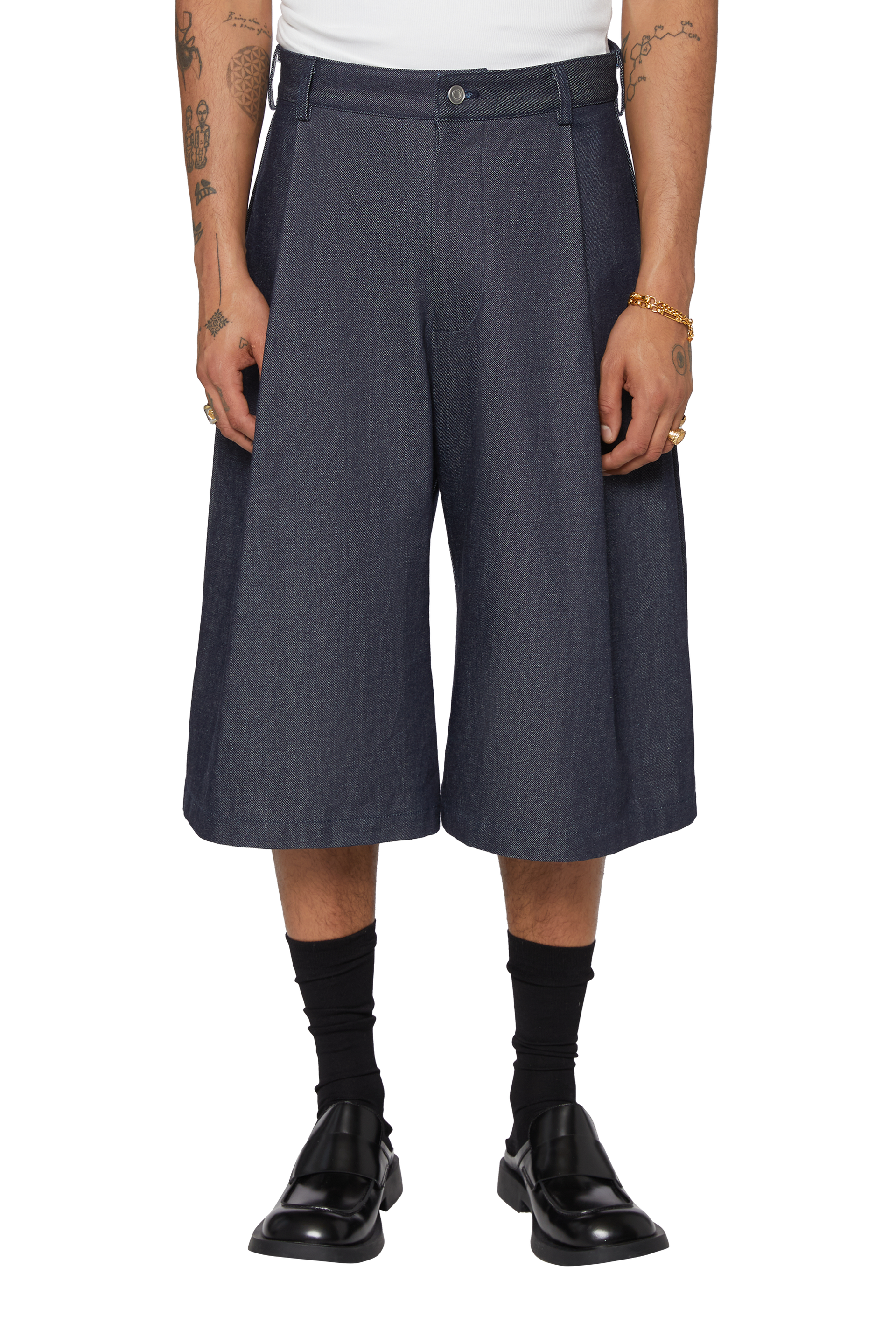 Seventh リジットデニムショーツ　ジョーツ Denim 440 Bermuda Jorts in Indigo – Seventh