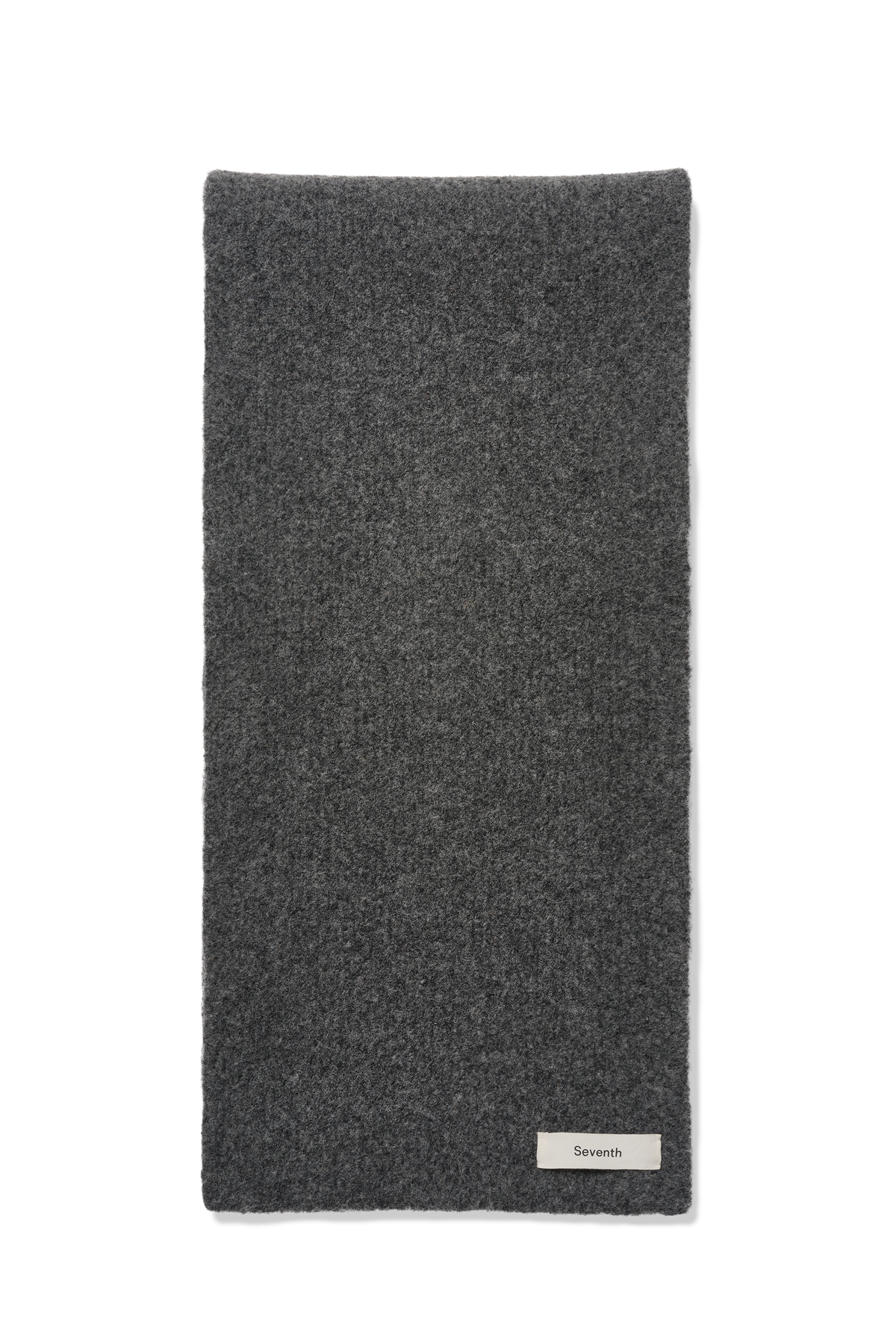 Wool Knit Duvet Scarf in Granite Grain