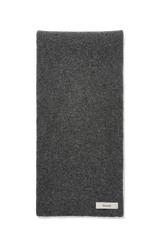 Wool Knit Duvet Scarf in Granite Grain
