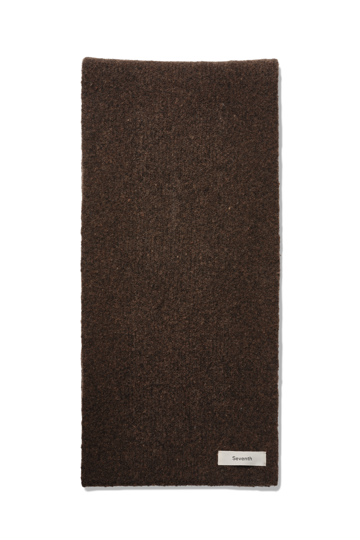 Wool Knit Duvet Scarf in Chestnut Grain