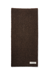 Wool Knit Duvet Scarf in Chestnut Grain