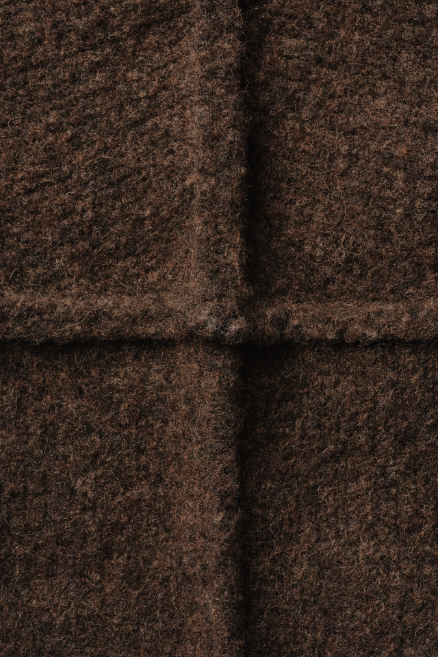 Wool Knit Crewneck in Chestnut Grain