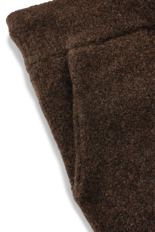 Wool Knit Cuff Pant in Chestnut Grain