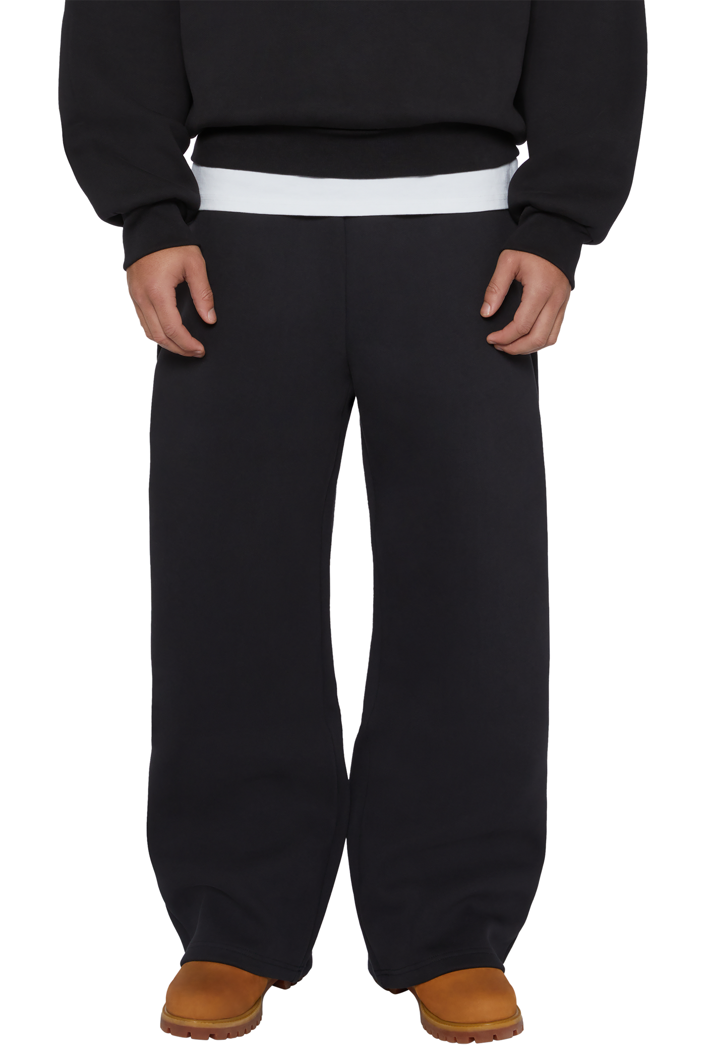 Night V2 Stacks | Men's Black Sweatpants | Seventhstores