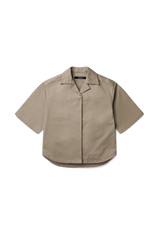 M5 Cuban Collar Shirt in Mushroom