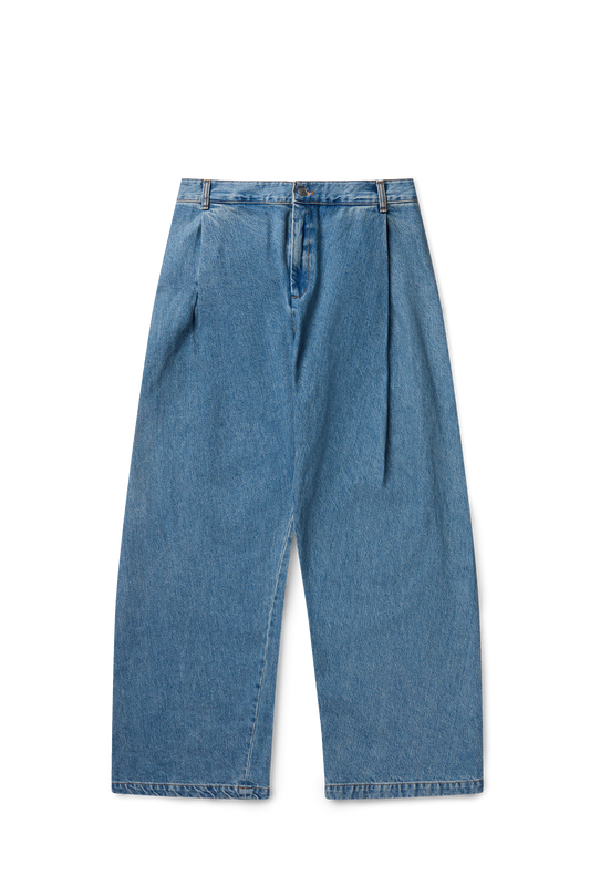 Denim 410 Bermuda Jeans in Vintage Tide Blue Wash