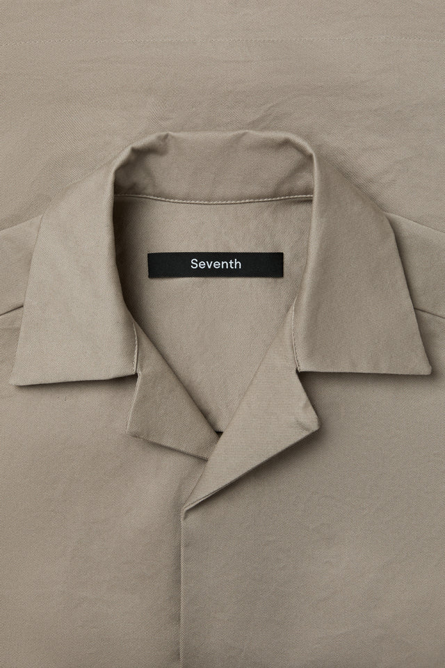 M5 Cuban Collar Shirt in Mushroom