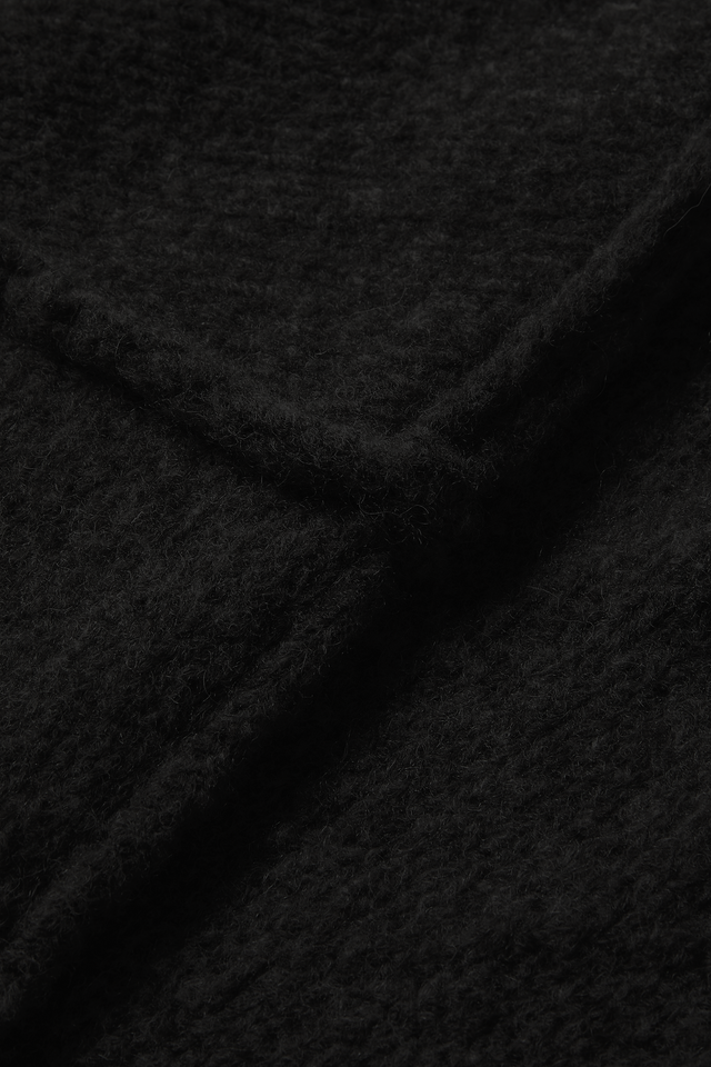 Wool-knit Polo in Night