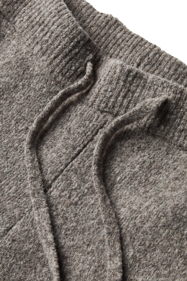 Wool-knit Stacks in Latte Grain