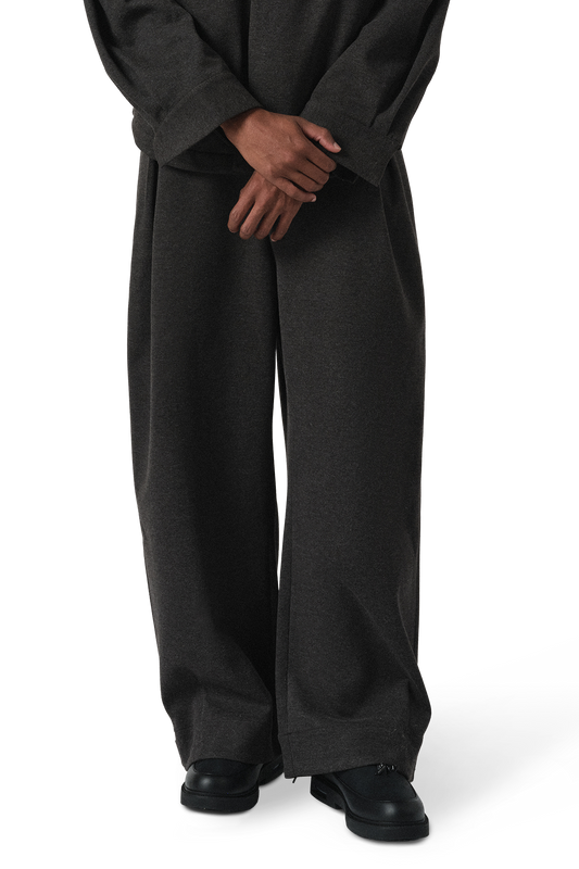 Pull On Pant in Charcoal Tweed