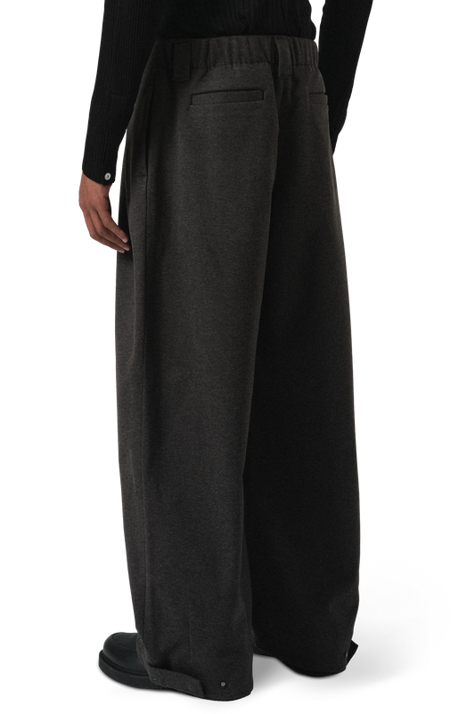 Pull On Pant in Charcoal Tweed