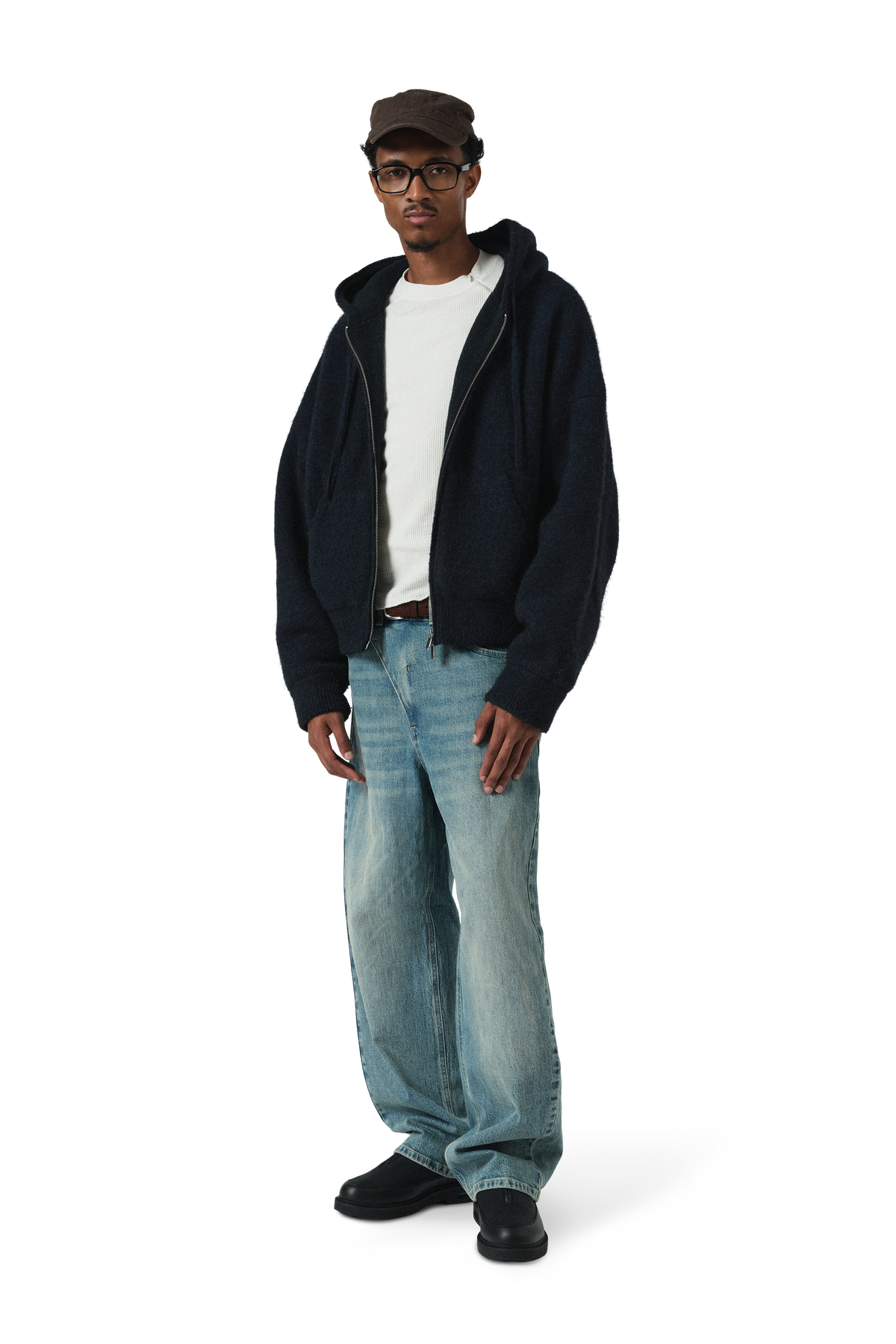 Alpaca Knit V2 Jacket in Indigo