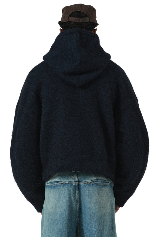 Alpaca Knit V2 Jacket in Indigo