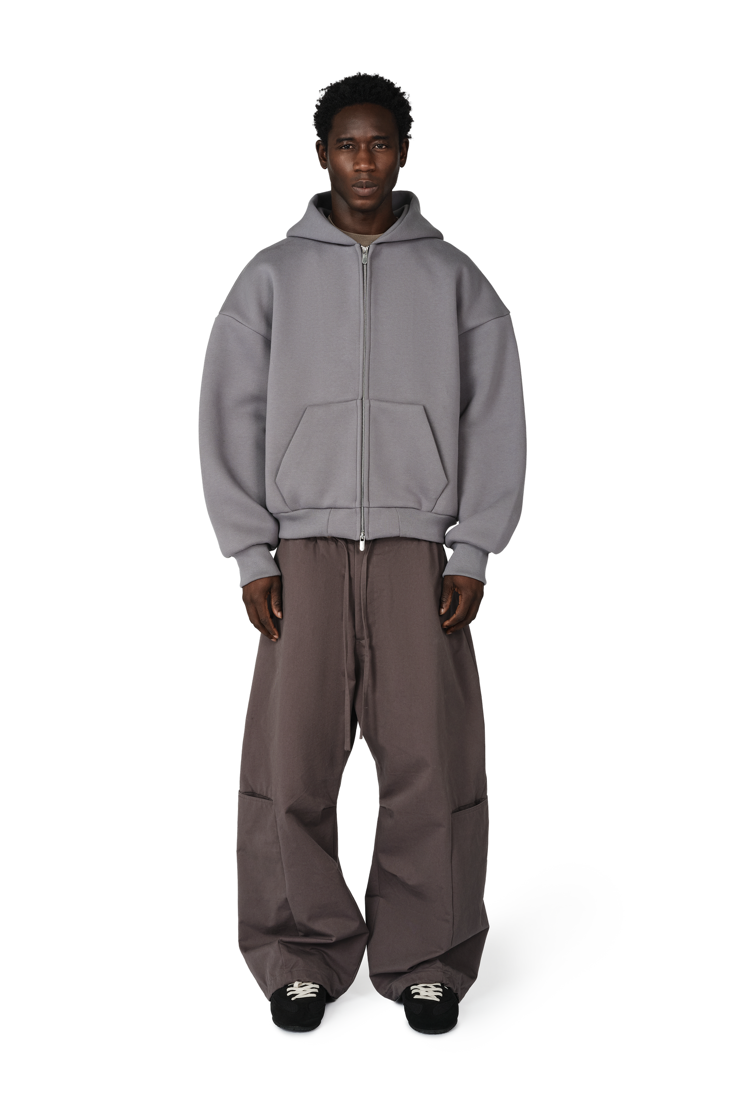 V2 Zipped Hoodie in Powder Blue