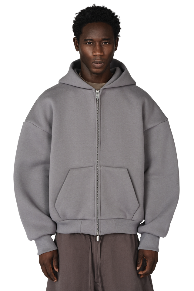 V2 Zipped Hoodie in Powder Blue