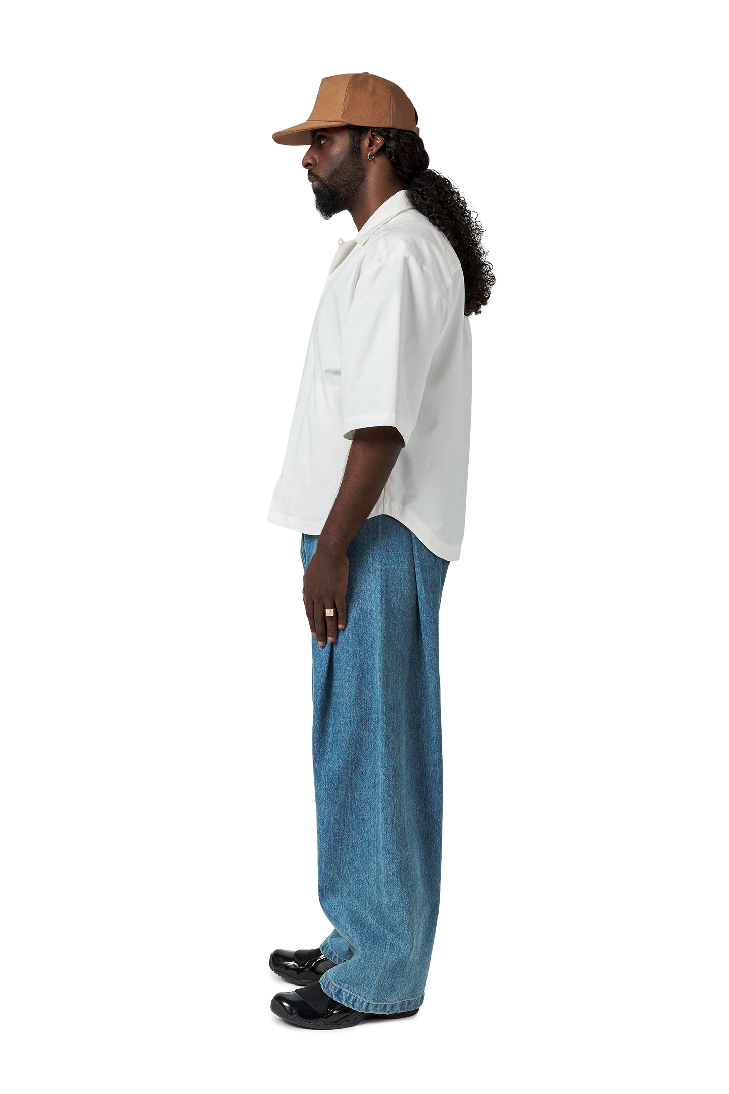 Denim 410 Bermuda Jeans in Vintage Tide Blue Wash
