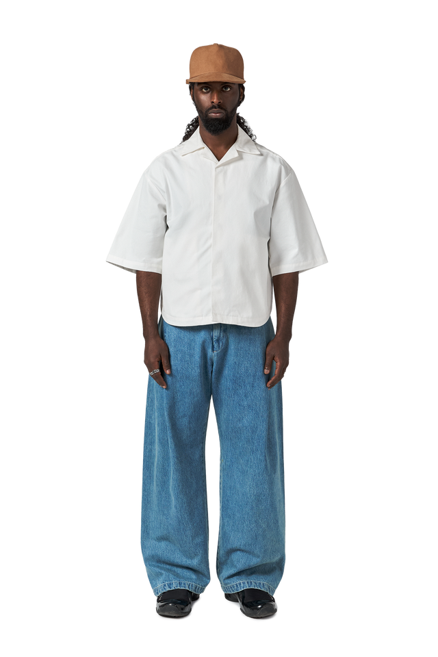 M5 Cuban Collar Shirt in Dove